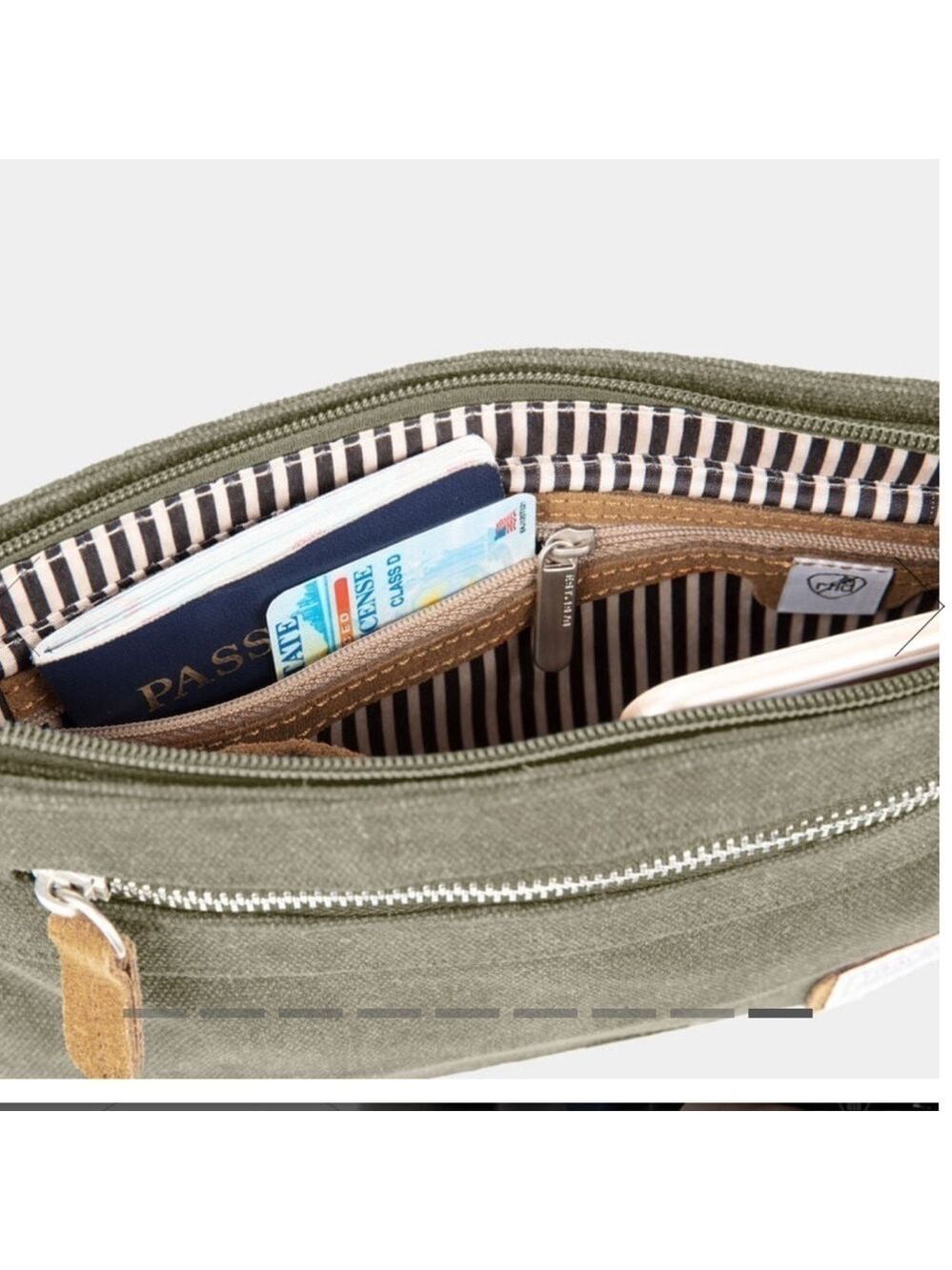 TRAVELON ANTI-THEFT SECURITY BAG HERITAGE CROSSBODY GRAY 2 - Picture 7 of 7